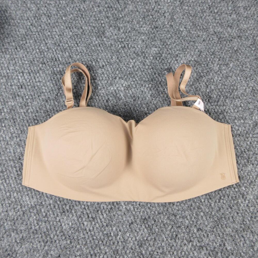 Victoria's Secret Bra Womens 38D Beige Longline Strapless Push Up Underwired NWT